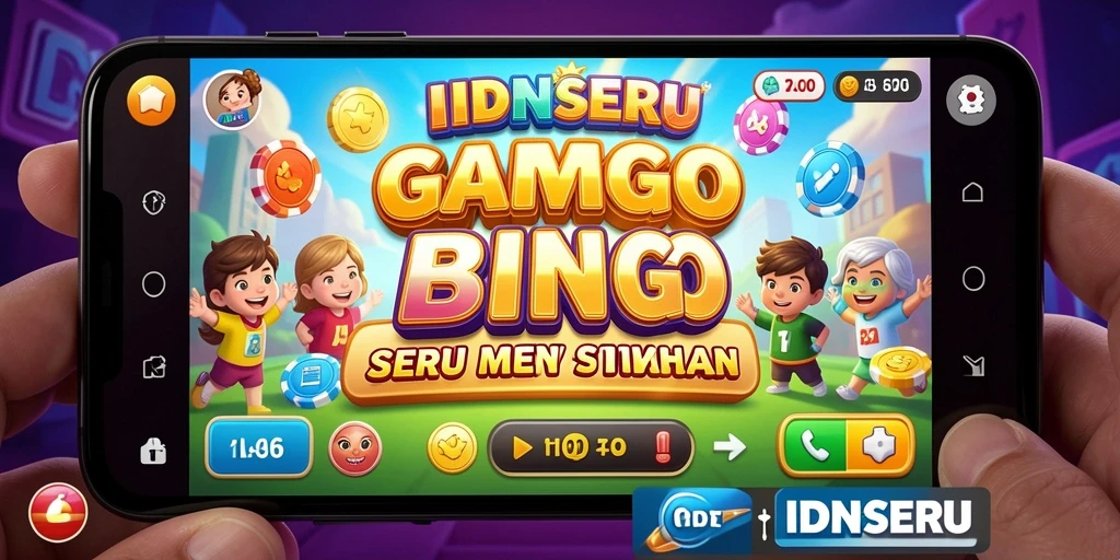 Screenshot gameplay IDNSERU menampilkan suasana seru permainan Bingo.