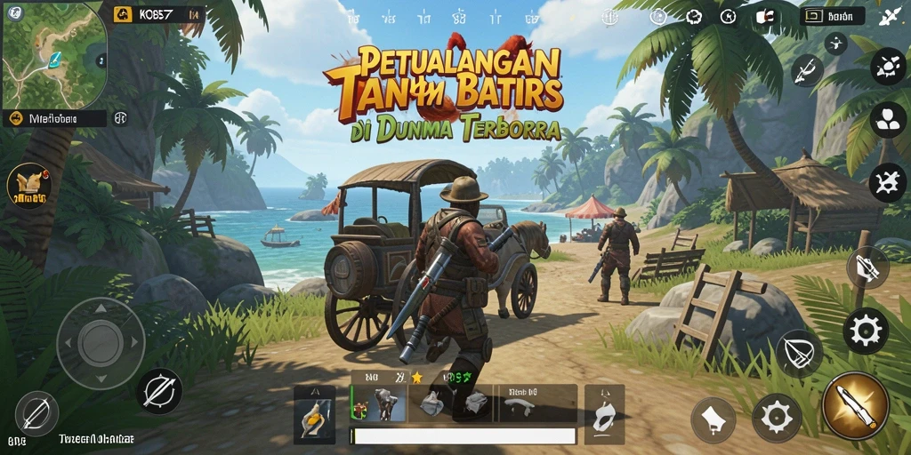 Tampilan gameplay <strong>KO857</strong> yang menampilkan dunia terbuka yang luas dan menawan.