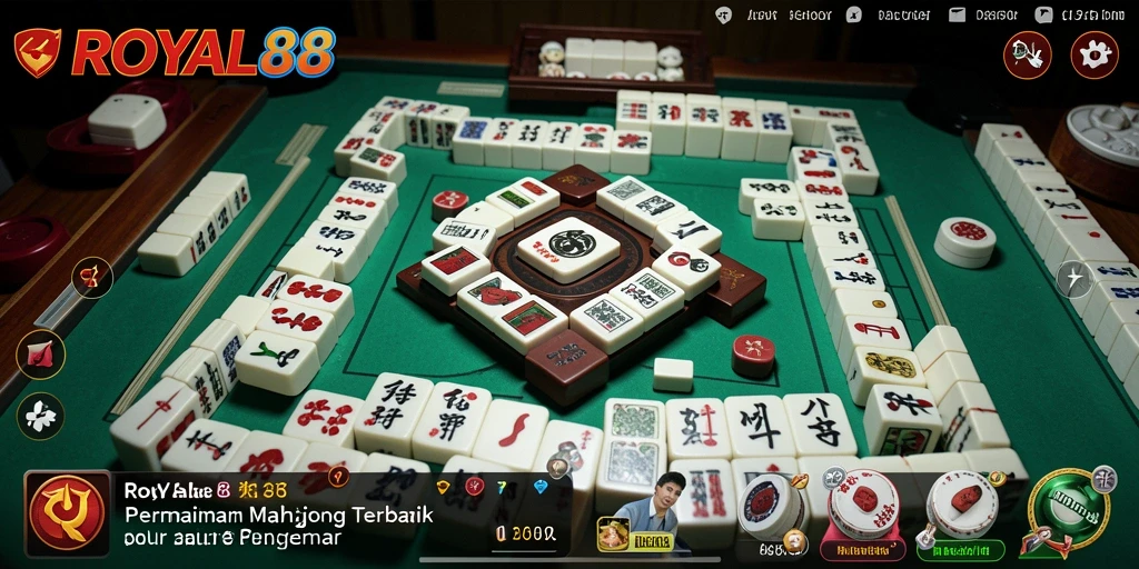Tampilan gameplay menarik dari ROYAL88 yang memikat para pemain Mahjong.