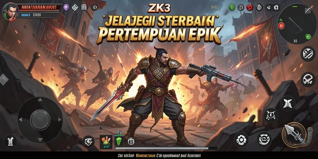 Tampilan gameplay strategis yang seru dalam ZK3.